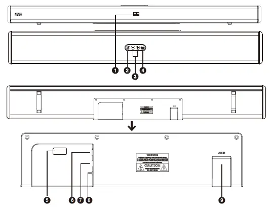 JVC-TH-S430B-Audio-Home-Theater -System-2.1 Soundbar-With-Wireless-Subwoofer-1