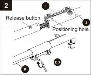 ASSEMBLY INSTRUCTIONS - Connect upper lower trimmer tubes 2