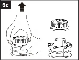 ASSEMBLY INSTRUCTIONS - replace the bump knob 6c