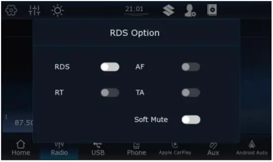 RDS setting