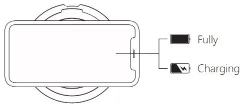 RGBTRON DT-G6 RGB Wireless Charger - charging stauts