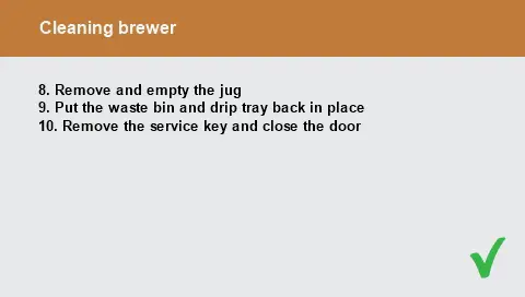 FIG 7 Cleaning Brewer