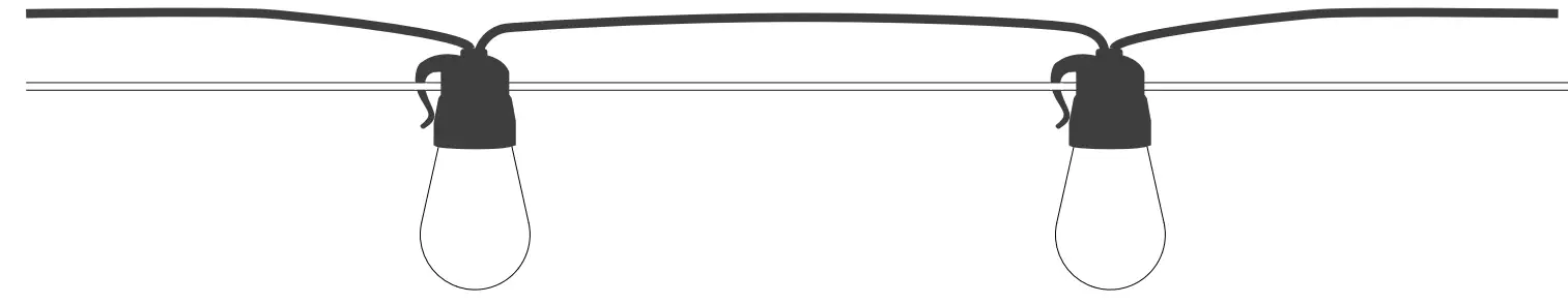 Govee H7016 Lynx Dream LED Bulb String Lights -hook