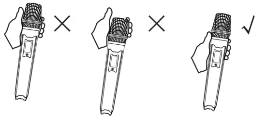 HANDHELD MICROPHONE USING TECHNIQUE