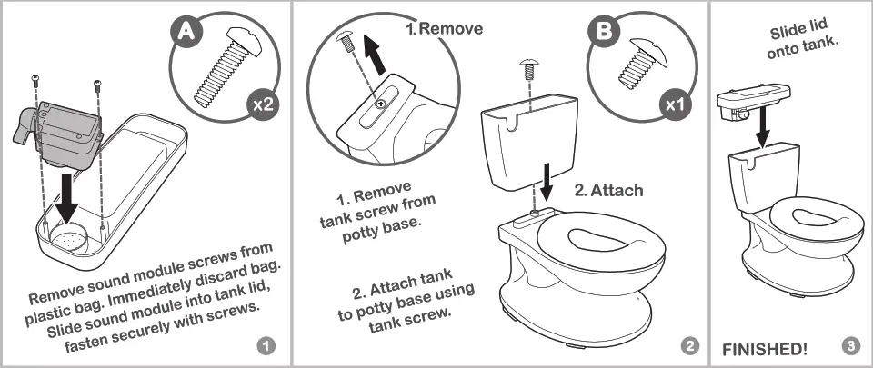Summer infant Size Potty - assembly