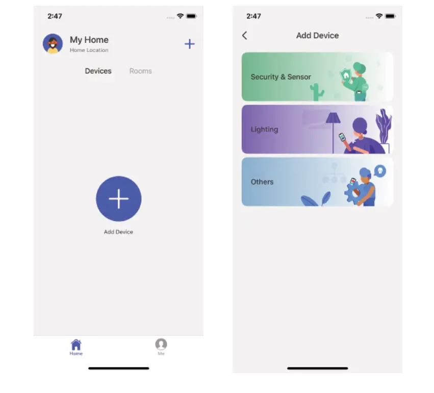 CHUANGO PT-300Q Indoor WiFi Pan Tilt Camera - Adding Device