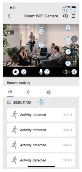 CHUANGO PT-300Q Indoor WiFi Pan Tilt Camera - Simultaneous Multi-Camera Viewing