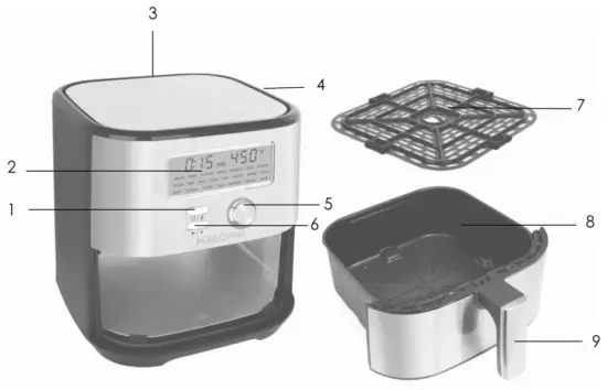 KALORIK AFO 46045 SS Air Fryer - Temperature