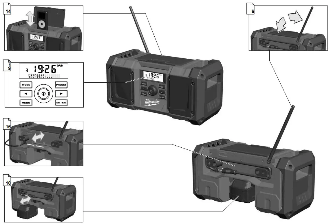 milwaukee-M18-JSRDAB+-High-Performance-Audio-System-FIG-1