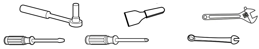 INVENTUM KV1781R Refrigerator Freezer Combi - Tools you will need
