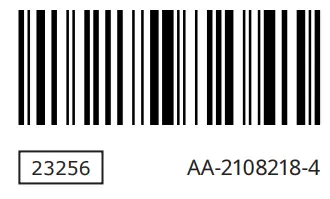 Ikea ANRÄTTA forced air oven - bar code