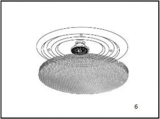 Power Dynamics 952.550 CSBT Series Amplified Ceiling Speaker with BT INSTALLATION B