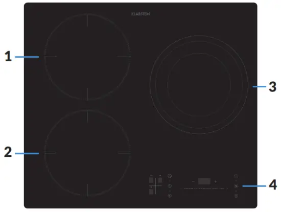 KLARSTEIN 10035360 TrinityCook Hybrid Combination Cooke - DEVICE OVERVIEW