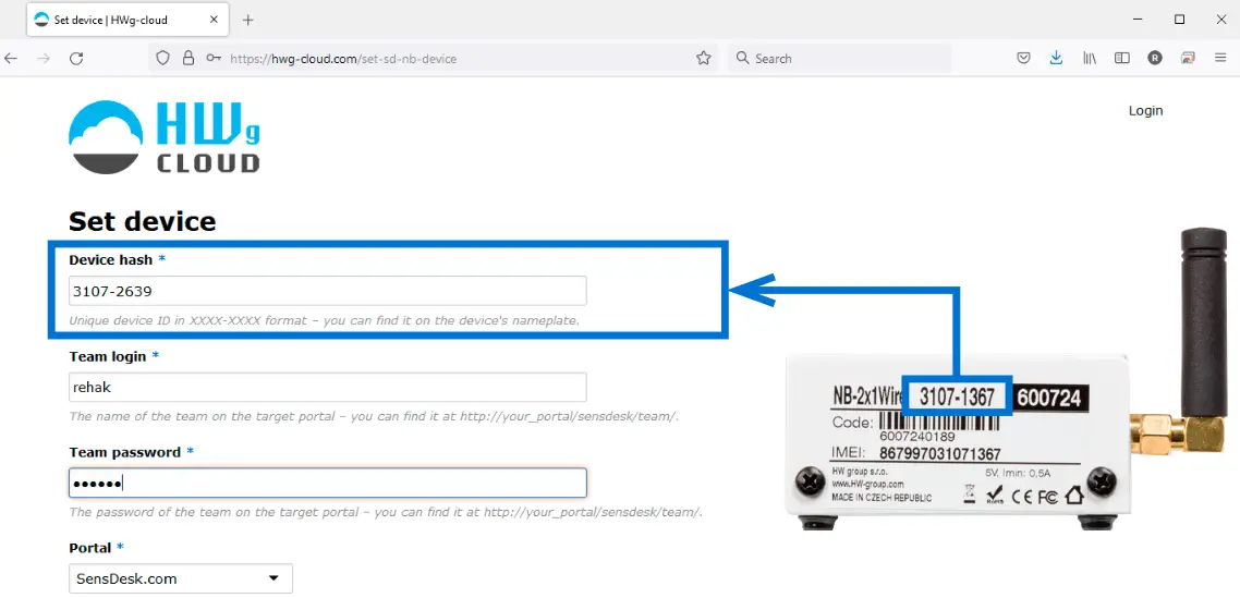 Hw group NB xxx communicate via Narrow Band network devices - Fig 17