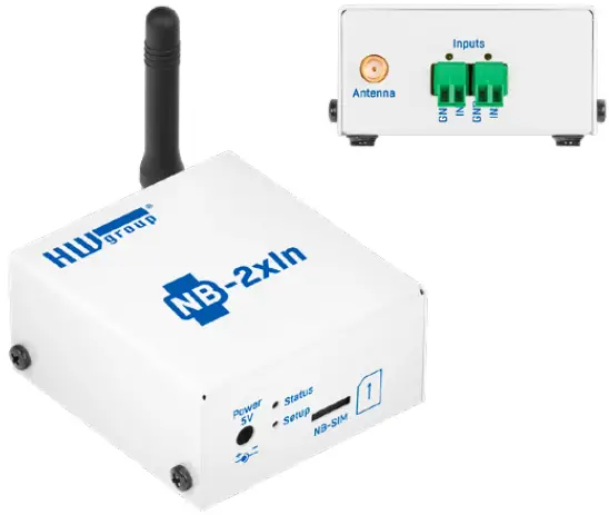 Hw group NB xxx communicate via Narrow Band network devices - Fig 2