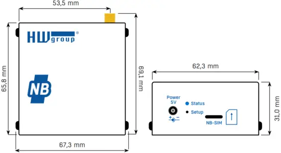 Hw group NB xxx communicate via Narrow Band network devices - Fig 36
