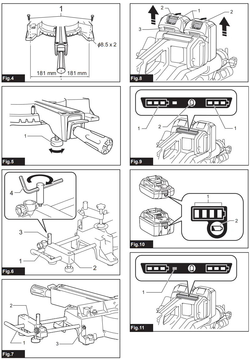 makita DLS714 Cordless Slide Compound Miter Saw - 2