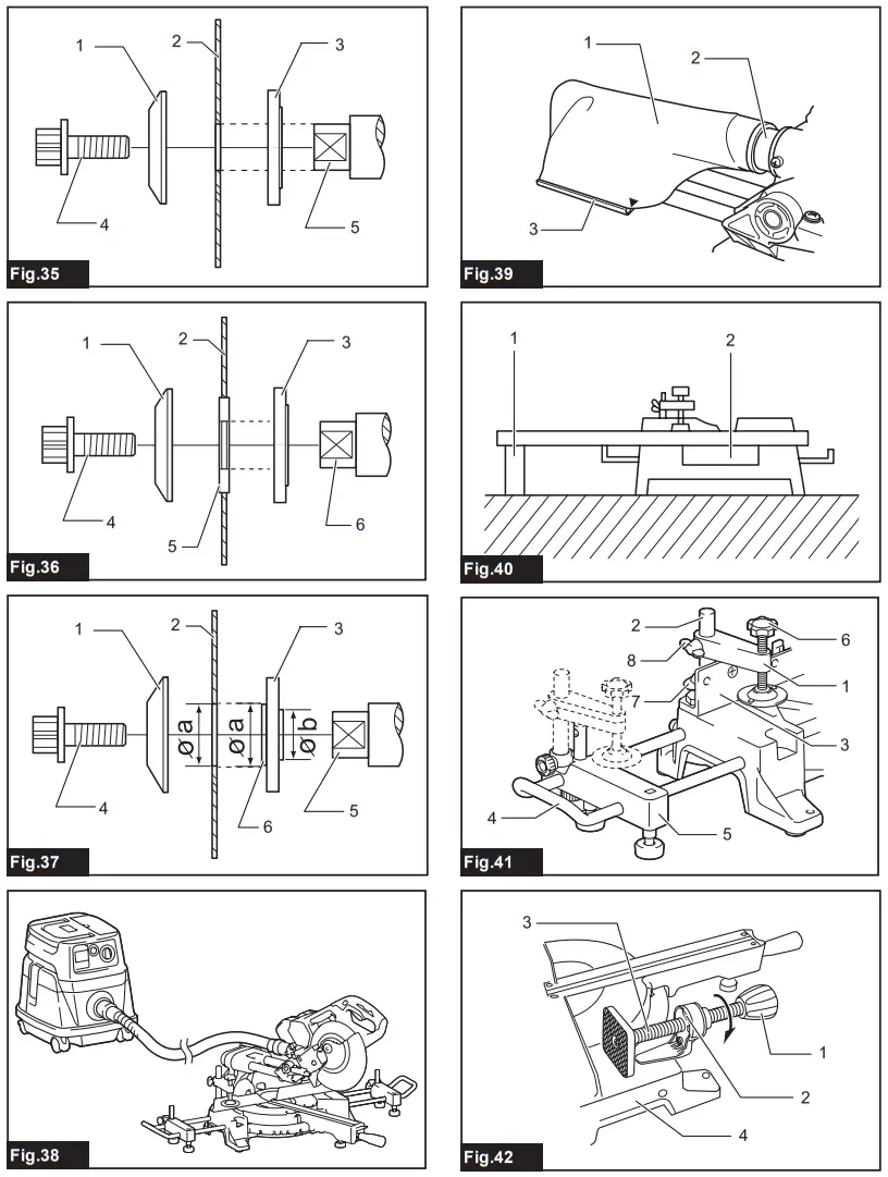makita DLS714 Cordless Slide Compound Miter Saw - 6