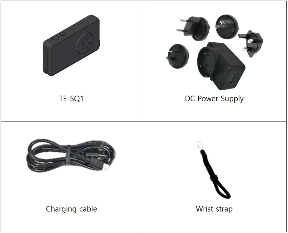 THERMAL EXPERT TE-SQ1 Portable Thermal Imaging Camera - Item in the box