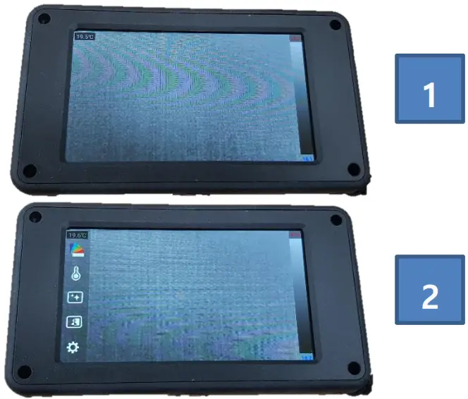 THERMAL EXPERT TE-SQ1 Portable Thermal Imaging Camera - display.