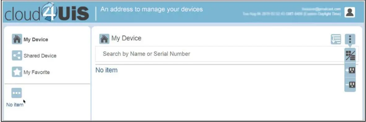 proxicast Controlling the MSNSwitch User Guide - Add Device screen