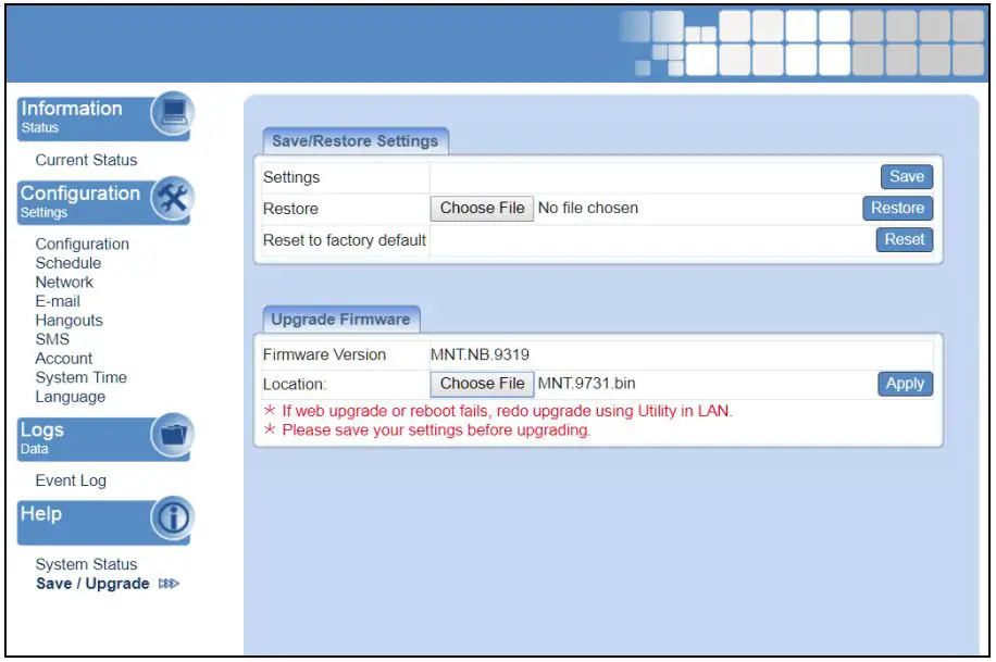 proxicast Controlling the MSNSwitch User Guide - Using the Web Interface