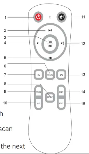 Remote control functions