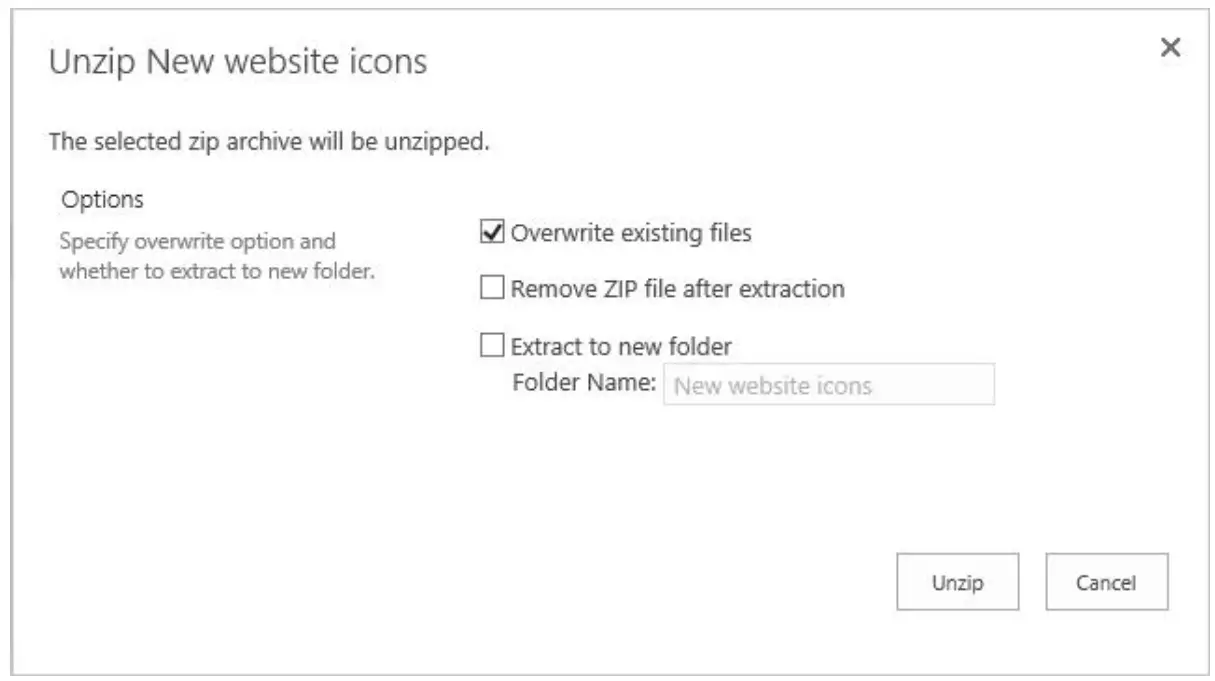 boostsolutions Bulk Zip &amp Unzip 2.0 SharePoint - fig6