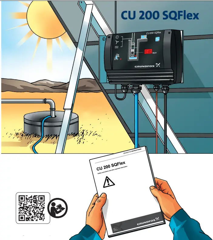 Grundfos CU200 SQFlex Control Box - fig 1