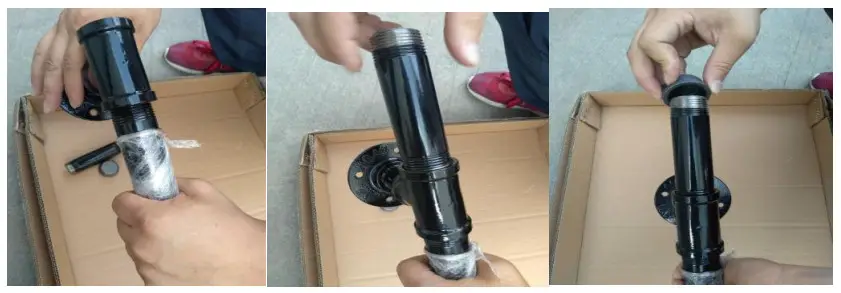 VEVOR 32mm Staircase handrail pipe diameter black series - fig