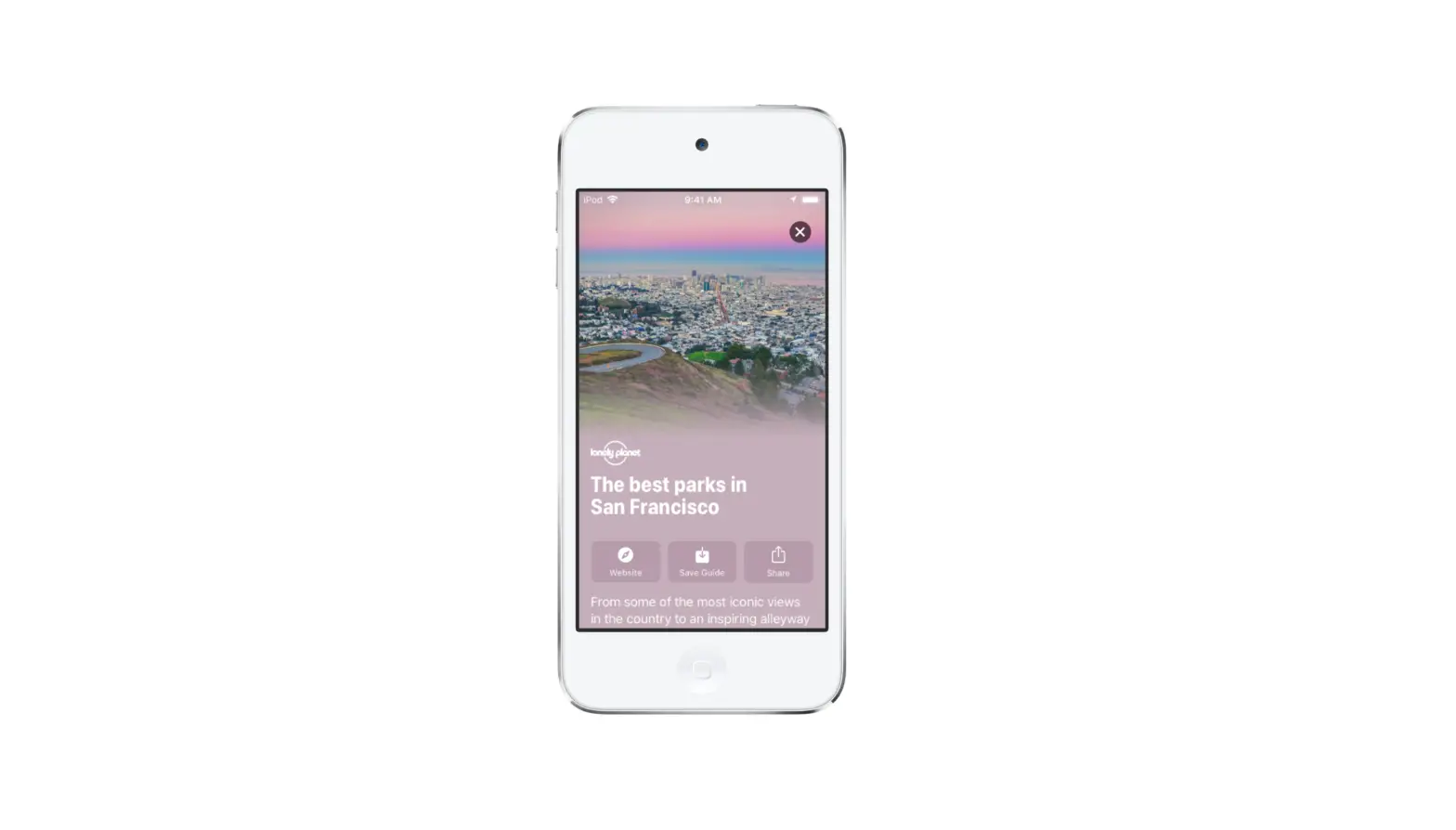 Explore New Places With Guides In Maps On Ipod Touch
