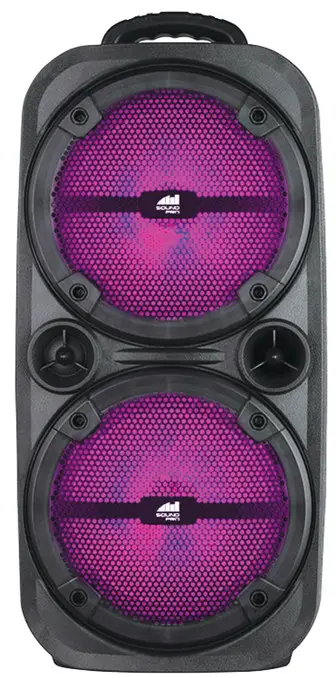 naxa NDS 8505 Portable Dual 8 Inch Bluetooth Party Speakers