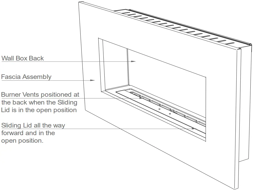 ICON FIRES 1450 INOX Nero Wall Mounted Fires - Fig 12