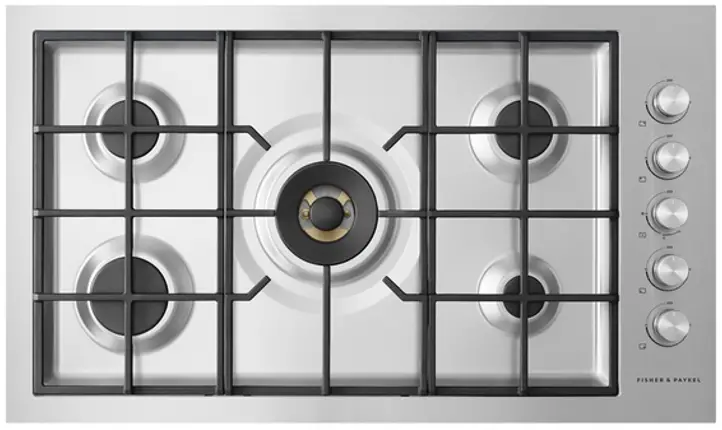 FISHER PAYKEL CG365DLPRX2_N 36 Inch Flush Fit Gas on Steel Cooktop