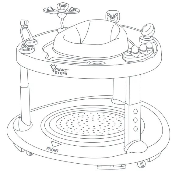 SMART STEP WK03XXXB Activity Center Walker