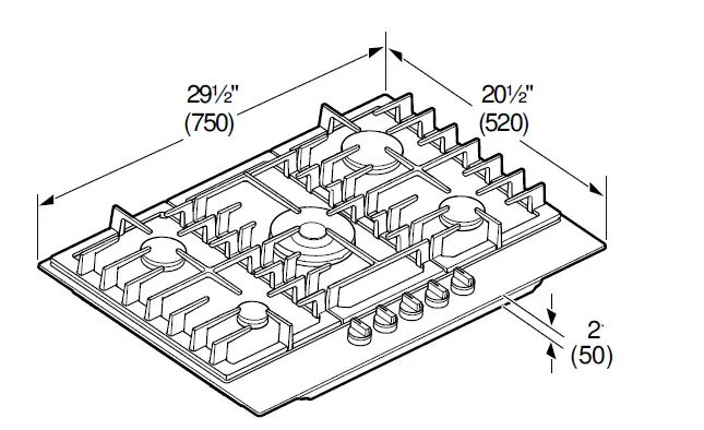 BOSCH NGM8057UC Gas Cooktop 1