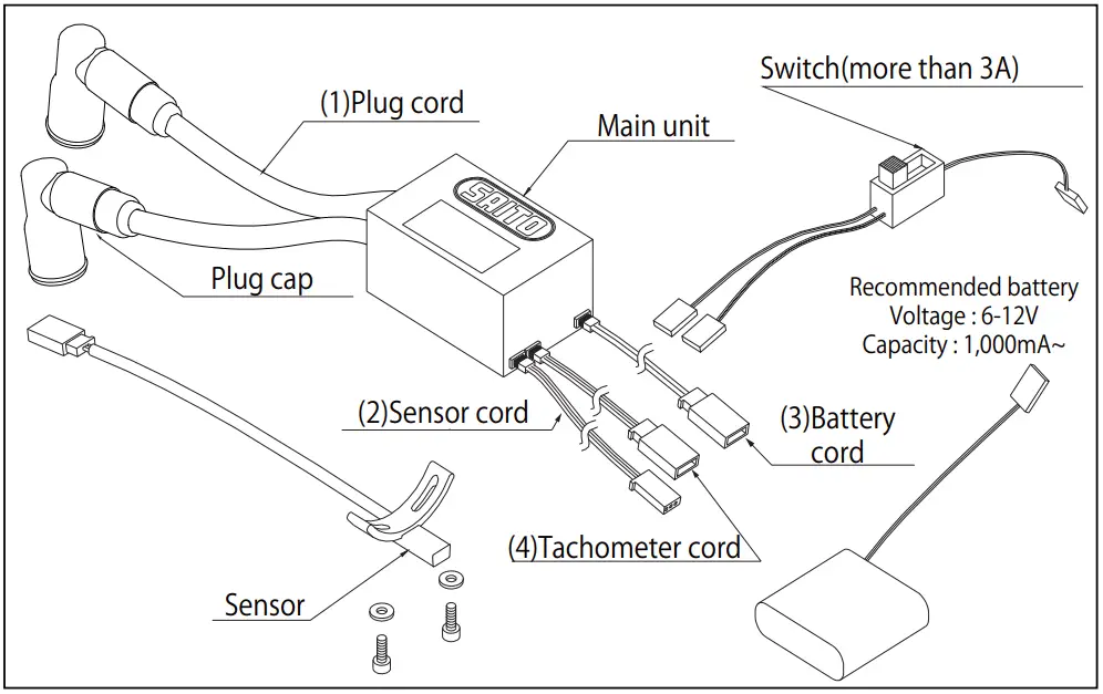 SAITO FG-57TS 4-Stroke Ignition