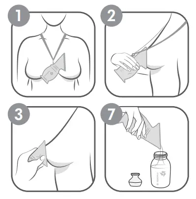 medela 101043283 Silicone Breast Milk Collector - fig 1