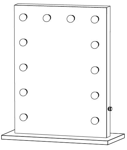 Beautiful 4000066 Electrical Mirror with Lights