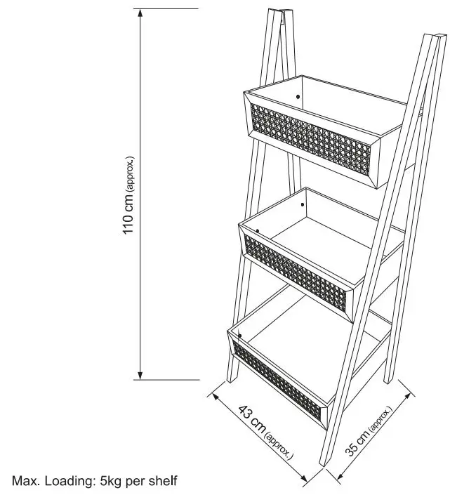 B M 369916 Urban Paradise 3 Tier Ladder Shelf Instruction Manual B M 369916 Urban Paradise 3 Tier Ladder Shelf Instruction Manual