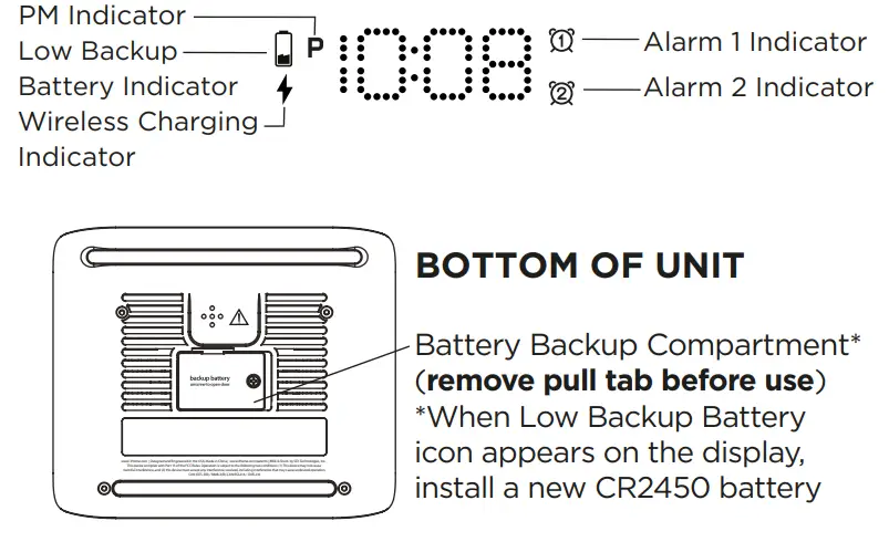 iHome iW24 POWERVALET 2-in-1 Wireless Charger - Fig1