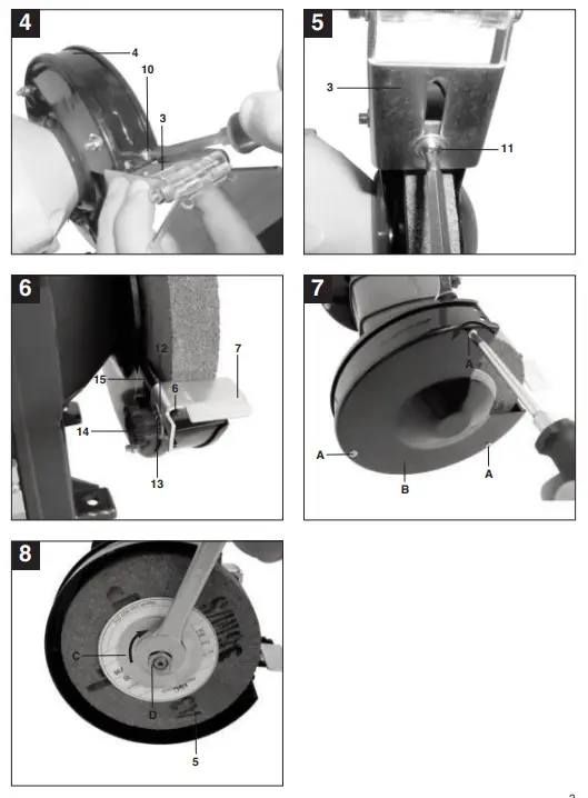 Einhell BT BG 175 Double Wheel Grinder or Sander - Fig