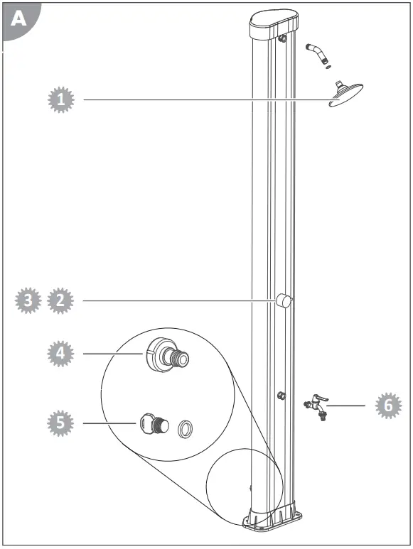 Steinbach Top Line Solar Shower - FIGURE 5