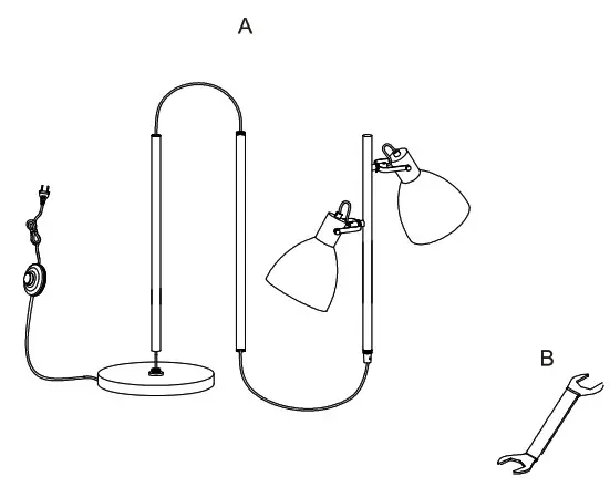 NOVA LIFE 30214 002 71 Interior Floor Lamp - package