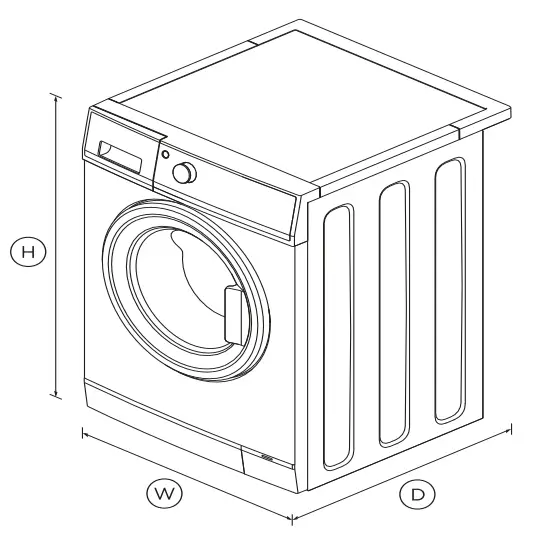 FISHER PAYKEL WH2424P1 Front Load Washer 2.4 cu ft-fig1