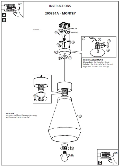 EGLO-205324A-MONTEY-Pendant-Light-Instructions-FIG-1