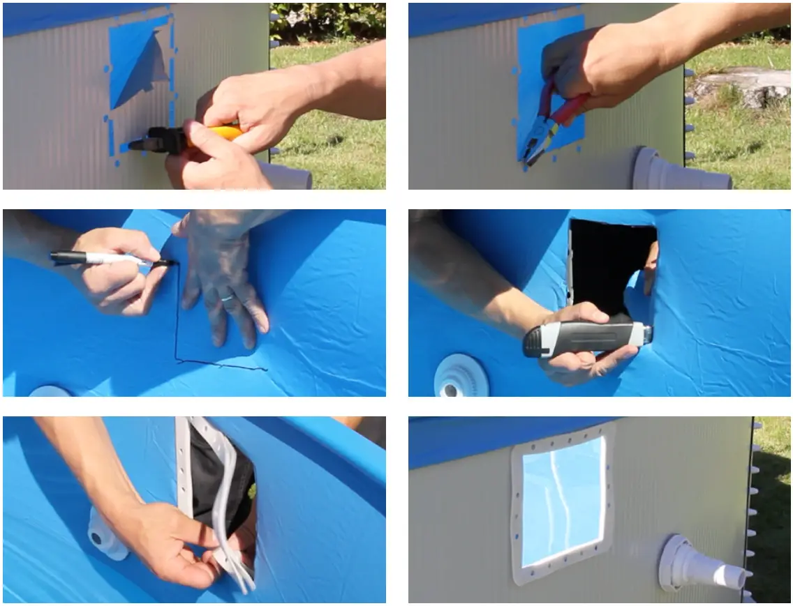 swim fun 1533 Skimmer Set - Fitting the skimmer