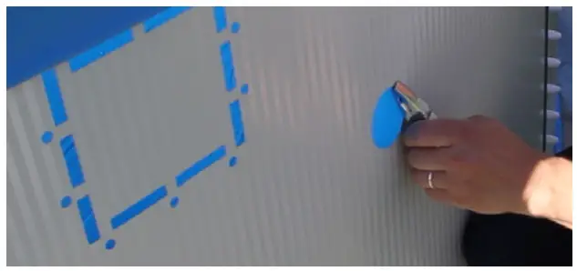 swim fun 1533 Skimmer Set - pool wall