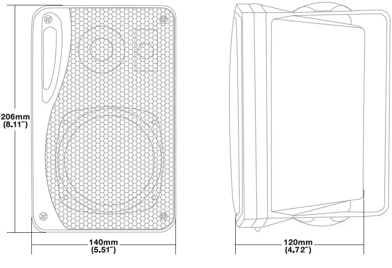 ROCKVILLE-HP4S-4-Inch-360-Watt-Outdoor-Indoor-Home-Theater-Speakers with-Swivel-Brackets-fig-2