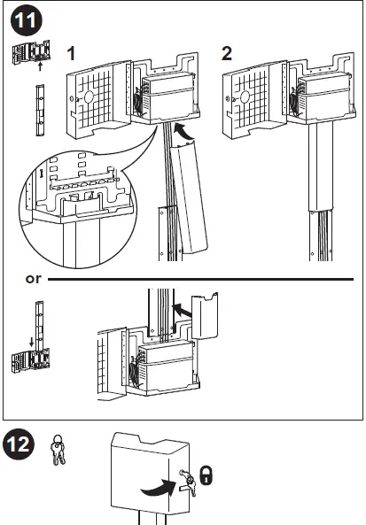 ergotron CPU Wall Cabinet - 22